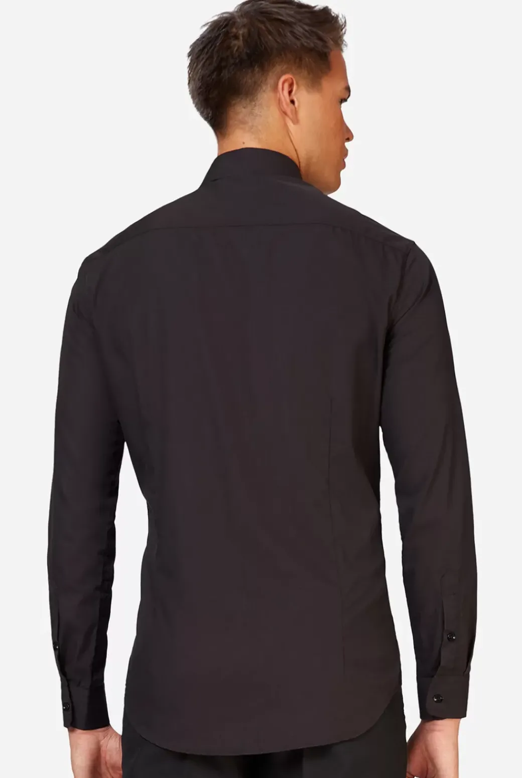 OppoSuits Black Knight^Men Solid Colored Shirts