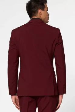 OppoSuits Blazing Burgundy^Men Prom Suits