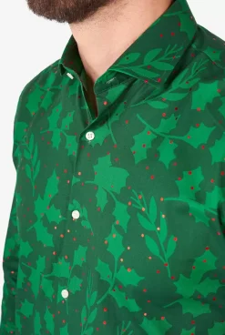 OppoSuits Bright Berry^Men Christmas Shirts