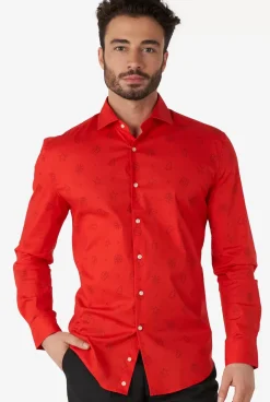 OppoSuits Christmas Icons Red^Men Christmas Shirts