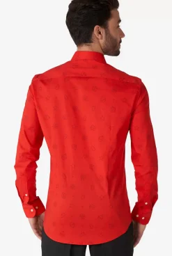 OppoSuits Christmas Icons Red^Men Christmas Shirts