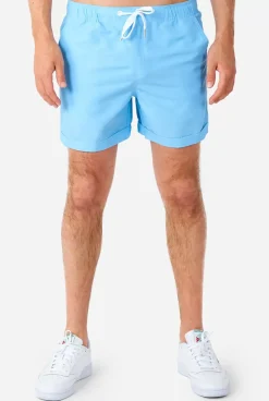 OppoSuits Cool Blue^Men Solid Colored Summer Sets