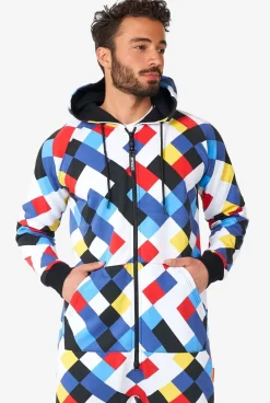 OppoSuits Crisscrosser^Men Solid Colored Onesies