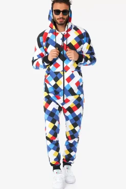 OppoSuits Crisscrosser^Men Solid Colored Onesies
