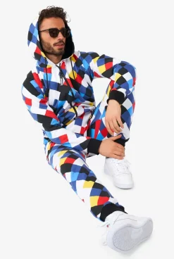 OppoSuits Crisscrosser^Men Solid Colored Onesies