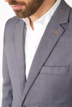 OppoSuits Daily Dark Grey^Men Prom Suits