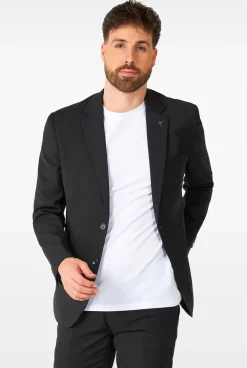 OppoSuits Daily Deep Black^Men Prom Suits