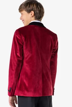 OppoSuits Dinner Jacket - Burgundy^Teen Boys Blazers