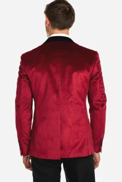OppoSuits Dinner Jacket - Burgundy^Men Christmas Blazers