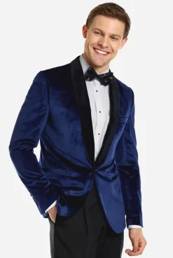 OppoSuits Dinner Jacket - Deep Blue^Men Christmas Blazers