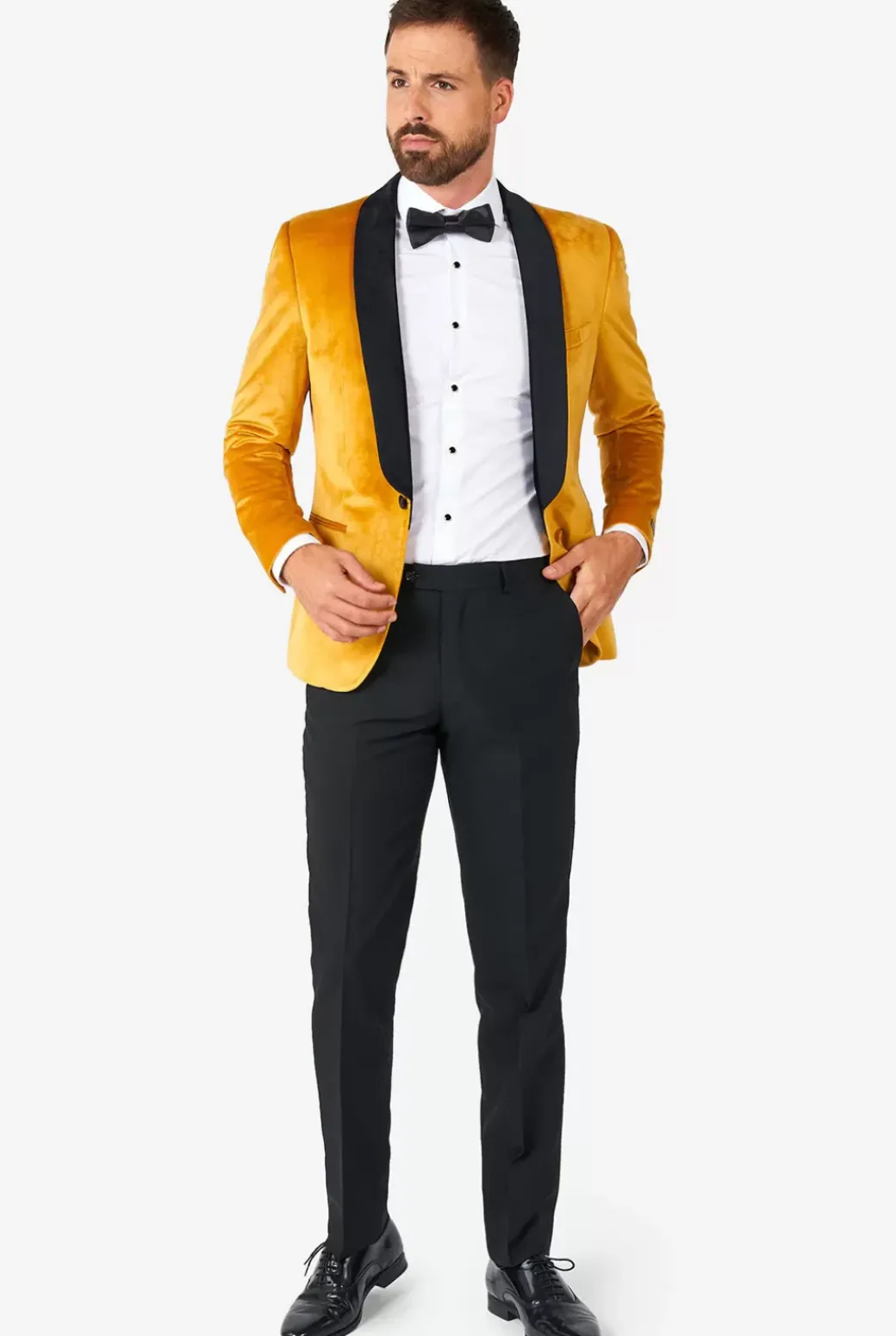 OppoSuits Dinner Jacket - Gold^Men Christmas Blazers
