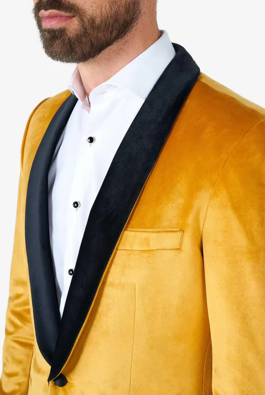 OppoSuits Dinner Jacket - Gold^Men Christmas Blazers