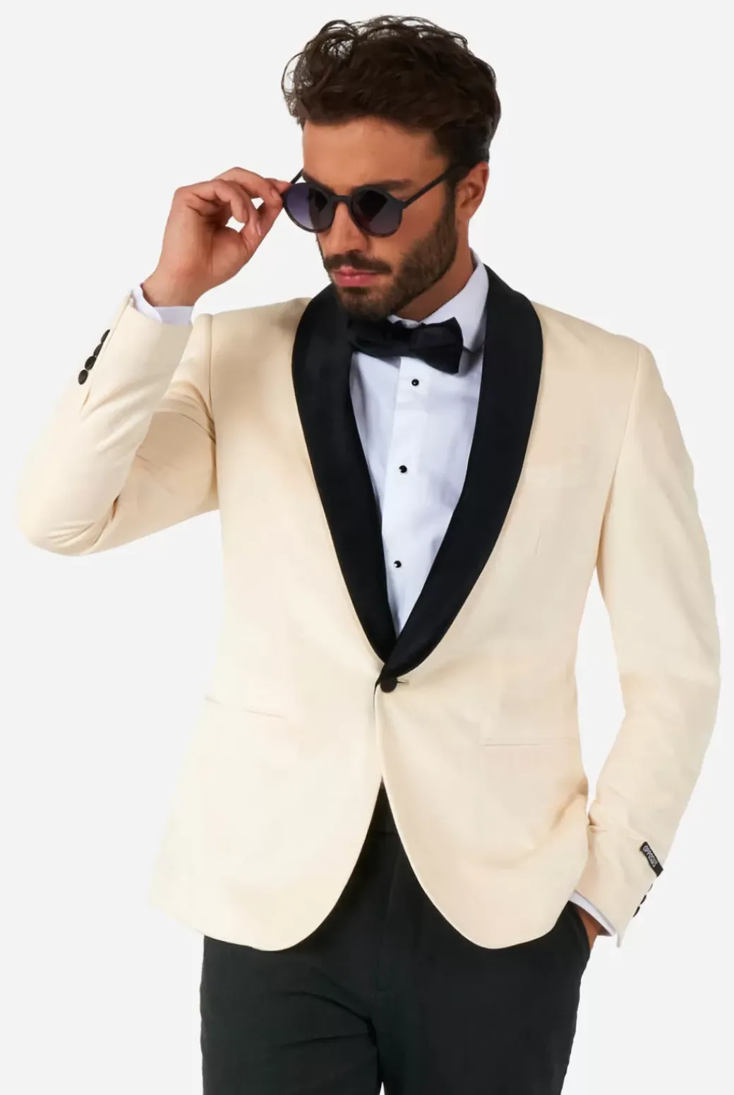 OppoSuits Dinner Jacket - Ivory Champagne^Men Christmas Blazers