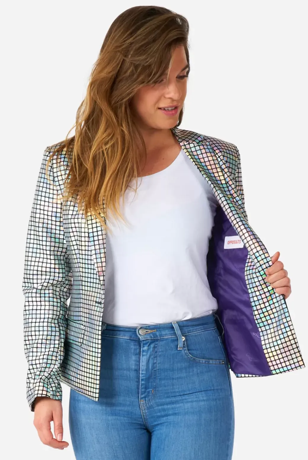 OppoSuits Discoballer^Women Christmas Blazers