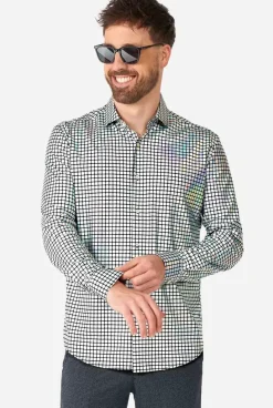 OppoSuits Discoballer^Men Casual Shirts