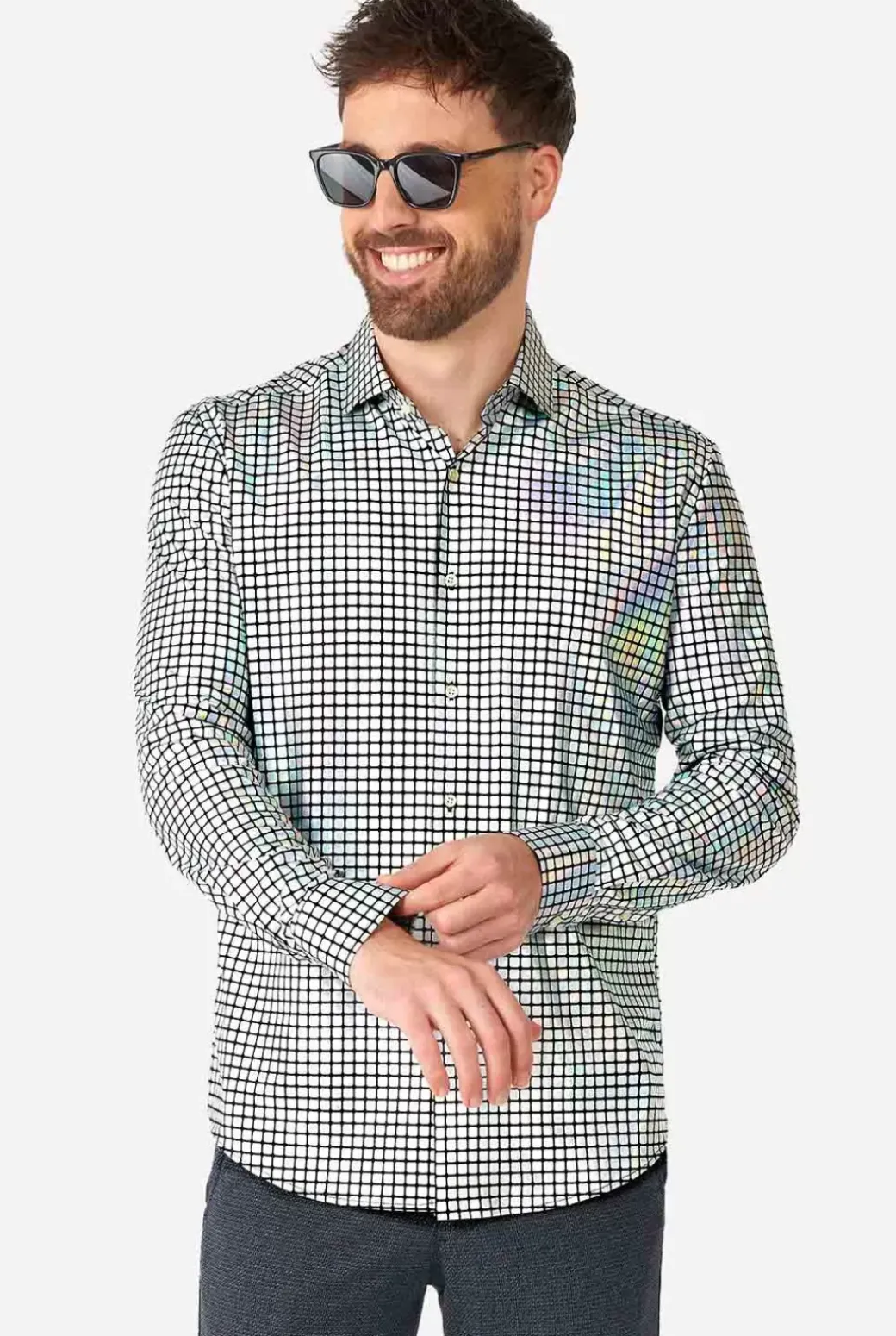 OppoSuits Discoballer^Men Casual Shirts