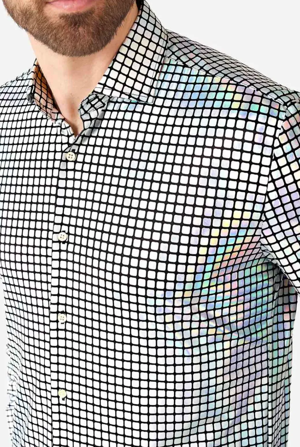 OppoSuits Discoballer^Men Casual Shirts