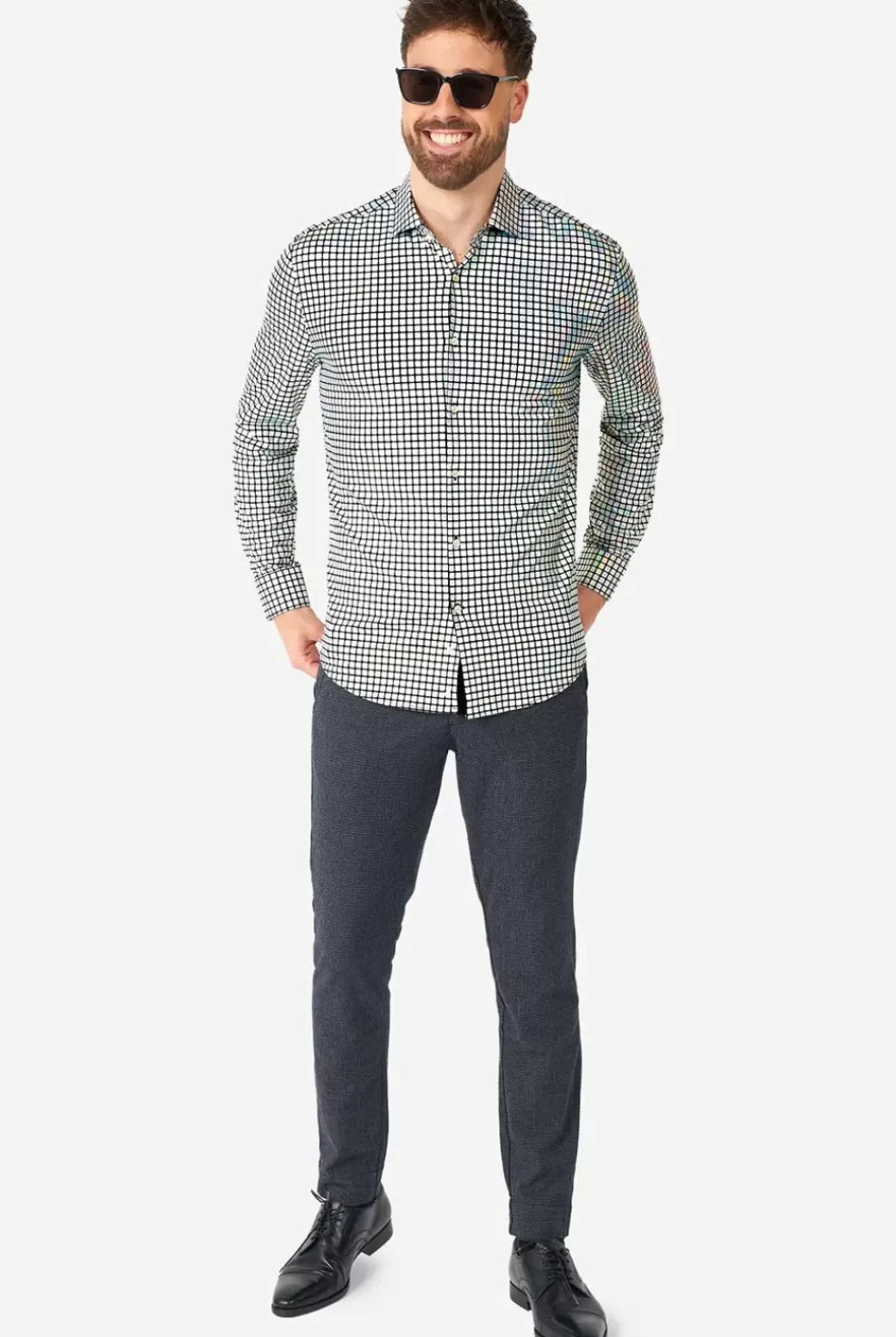 OppoSuits Discoballer^Men Casual Shirts