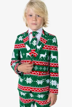 OppoSuits Festive Green^Boys Christmas Suits
