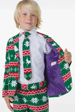 OppoSuits Festive Green^Boys Christmas Suits