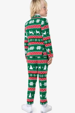 OppoSuits Festive Green^Boys Christmas Suits