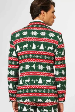 OppoSuits Festive Green^Men Christmas Suits