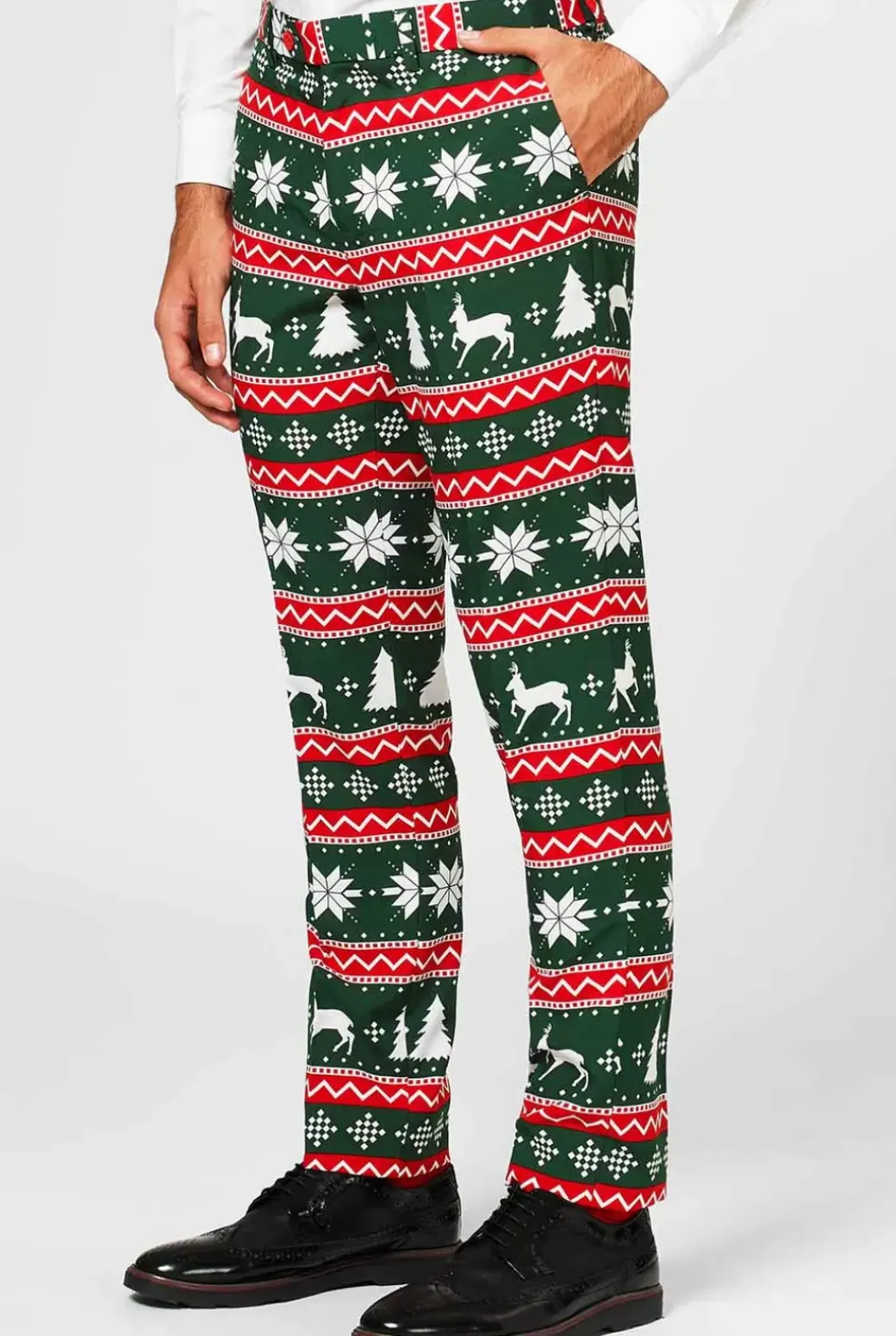 OppoSuits Festive Green^Men Christmas Suits