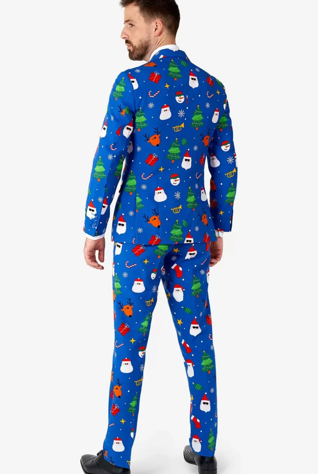 OppoSuits Festivity Blue^Men Christmas Suits
