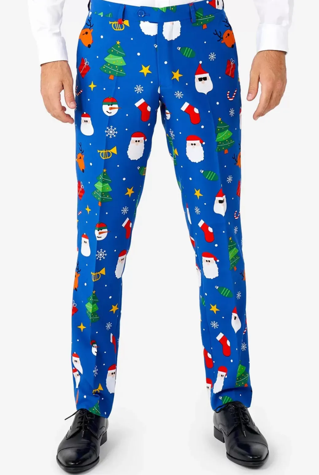 OppoSuits Festivity Blue^Men Christmas Suits
