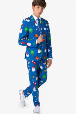 OppoSuits Festivity Blue^Teen Boys Christmas Suits