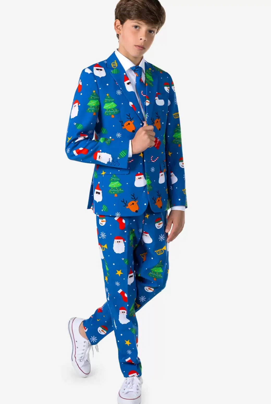 OppoSuits Festivity Blue^Teen Boys Christmas Suits