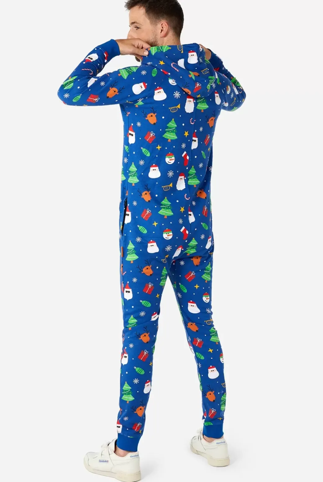 OppoSuits Festivity Blue^Men Solid Colored Onesies