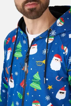 OppoSuits Festivity Blue^Men Solid Colored Onesies