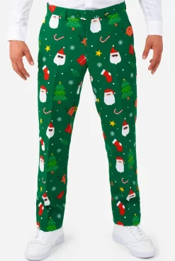 OppoSuits Festivity Green^Men Christmas Suits