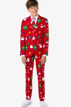 OppoSuits Festivity Red^Teen Boys Christmas Suits