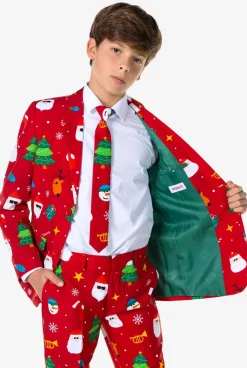 OppoSuits Festivity Red^Teen Boys Christmas Suits