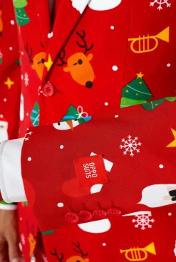 OppoSuits Festivity Red^Men Christmas Suits