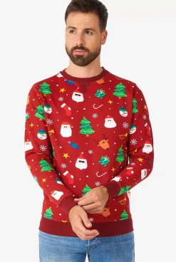 OppoSuits Festivity Red^Men Christmas Sweaters
