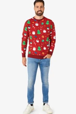 OppoSuits Festivity Red^Men Christmas Sweaters