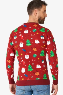 OppoSuits Festivity Red^Men Christmas Sweaters