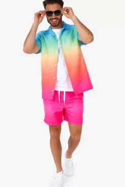 OppoSuits Funky Fade^Men Printed Summer Sets