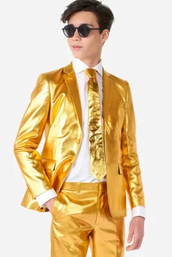 OppoSuits Groovy Gold^Teen Boys Prom Suits
