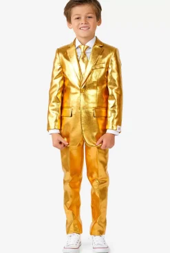 OppoSuits Groovy Gold^Boys Solid Colored Suits