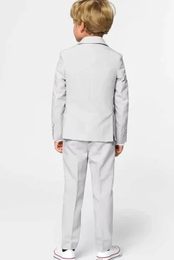 OppoSuits Groovy Grey^Boys Solid Colored Suits