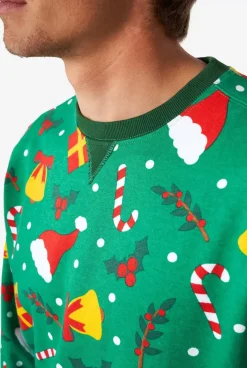 OppoSuits Holiday Greenish^Men Christmas Sweaters