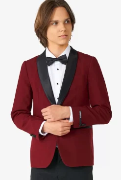 OppoSuits Hot Burgundy^Teen Boys Tuxedos