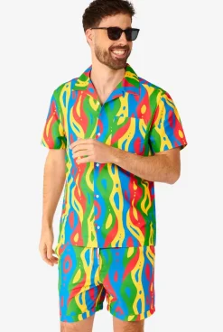 OppoSuits Loopy Lines^Men Printed Summer Sets