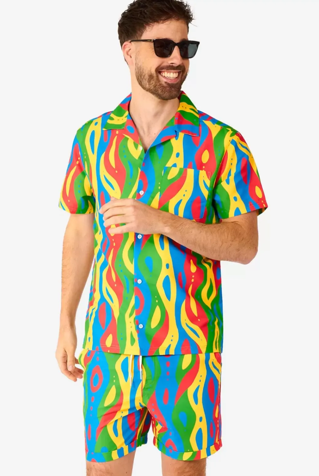OppoSuits Loopy Lines^Men Printed Summer Sets
