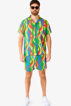 OppoSuits Loopy Lines^Men Printed Summer Sets