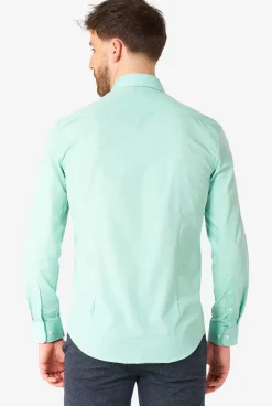 OppoSuits Magic Mint^Men Solid Colored Shirts